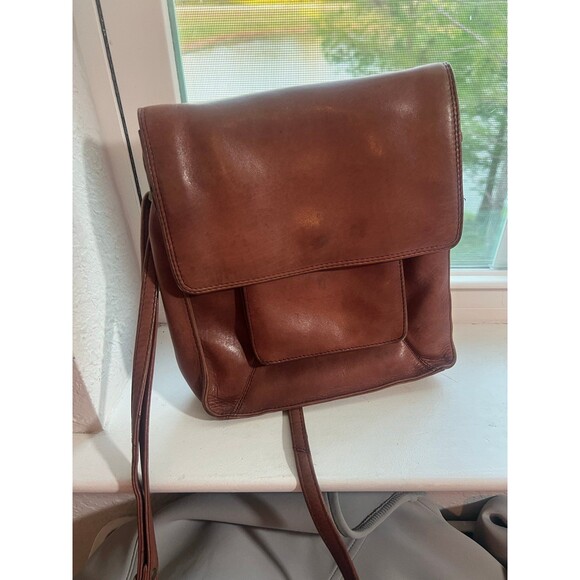 Handbags - Tano Brown Genuine Leather Crossbody Pocket Book
